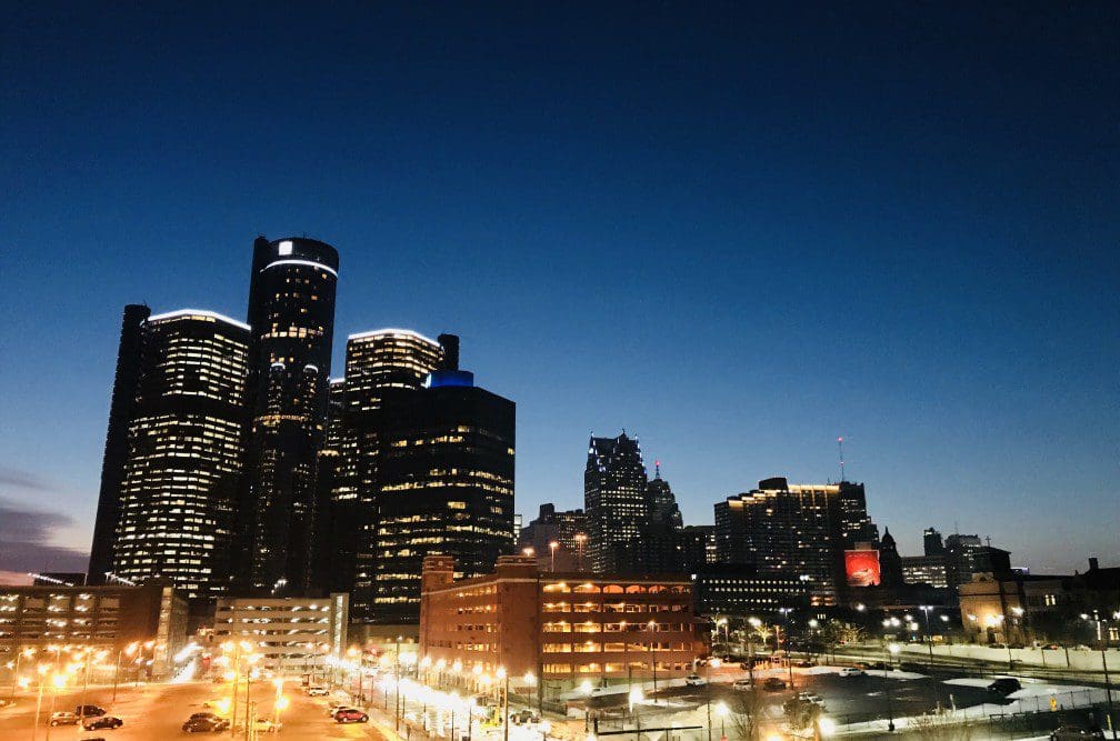 Detroit, Michigan Skyline