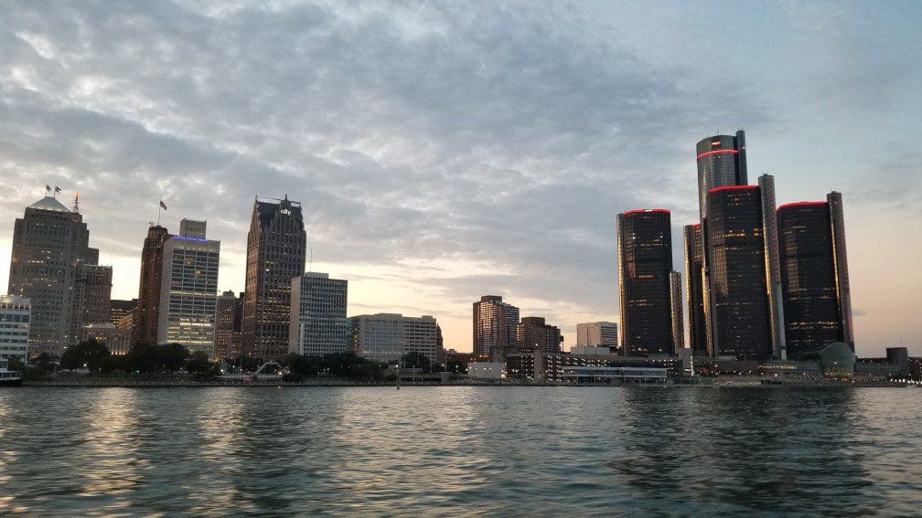 Detroit, Michigan Skyline