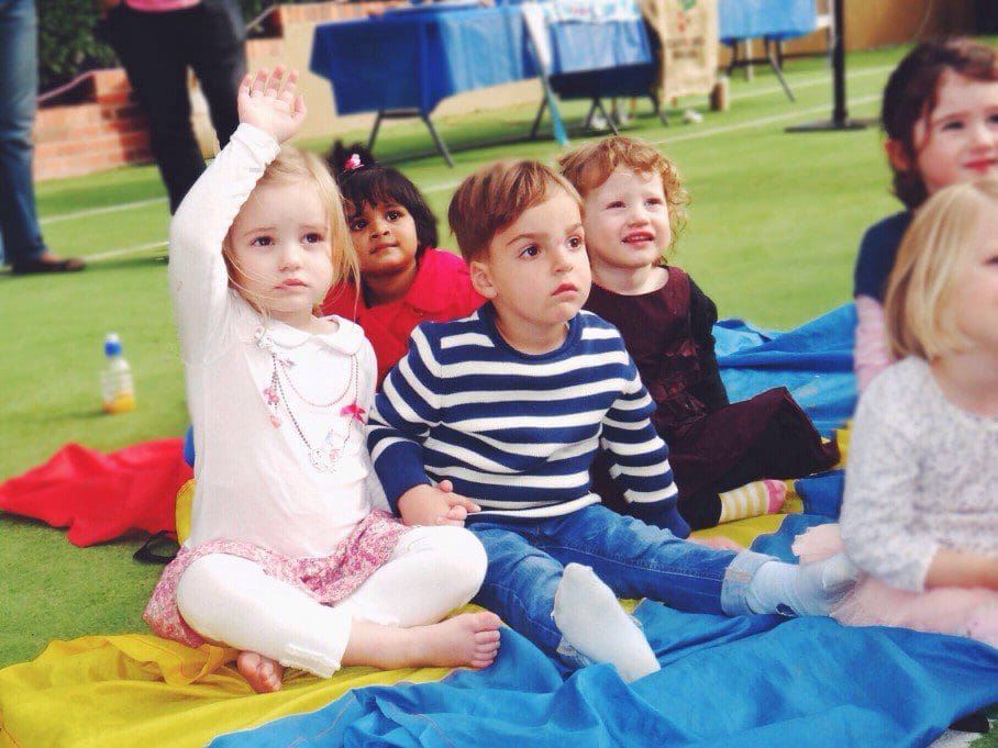 Children in group therapy.