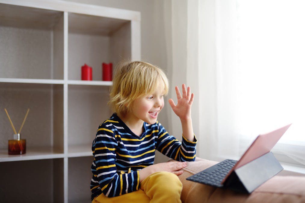Child video chatting