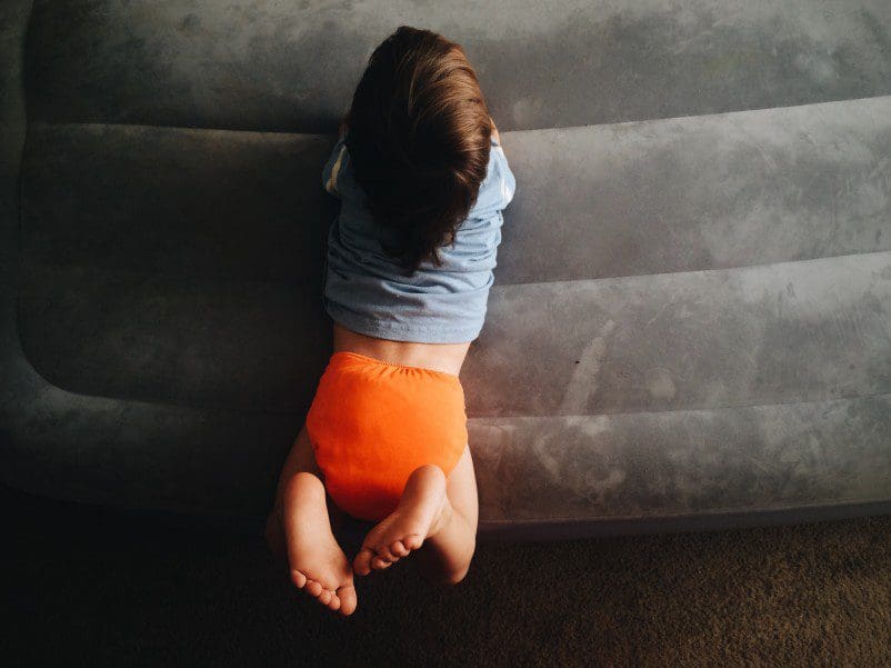 Child crawling.